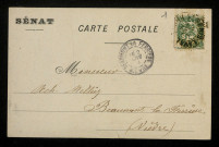 MILLAUD (Édouard), homme politique (1834-1912) : 1 carte postale illustrée.