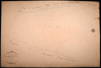 Tracy-sur-Loire, cadastre ancien : plan parcellaire de la section D dite de Bois Gibault, feuille 6