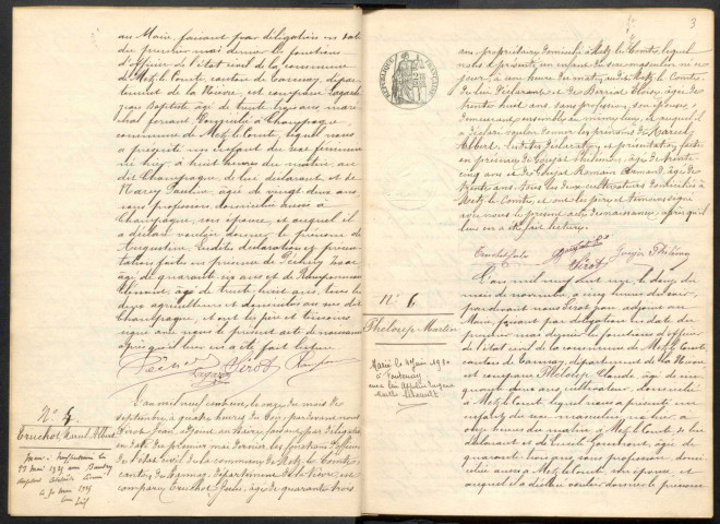 Metz-le-Comte : actes d'état civil.