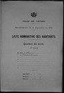 Nevers, Quartier de Loire, 8e section : recensement de 1911