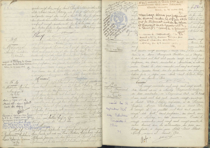 Saint-Père : actes d'état civil.