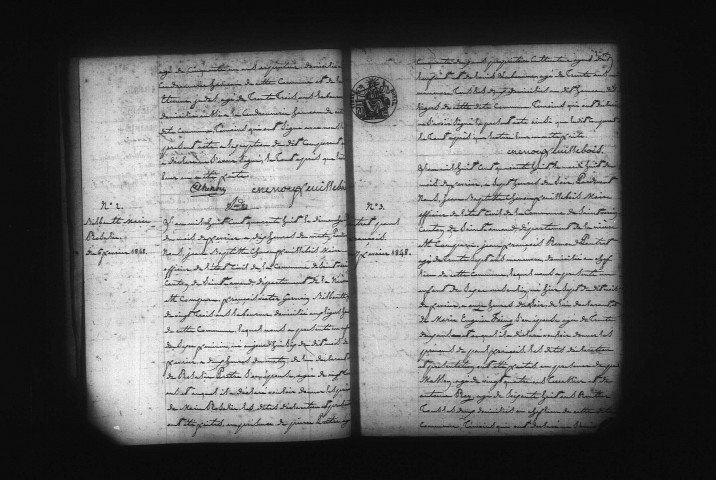 Saint-Vérain : actes d'état civil.