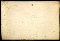Moux-en-Morvan, cadastre ancien : plan parcellaire de la section C dite du Bourg, feuille 2