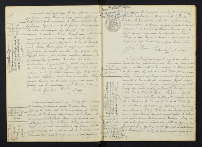 Mhère : actes d'état civil.