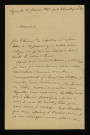 CHARPIN-FEUGEROLLES (Hippolyte, comte de) (1816-1894) : 2 lettres.
