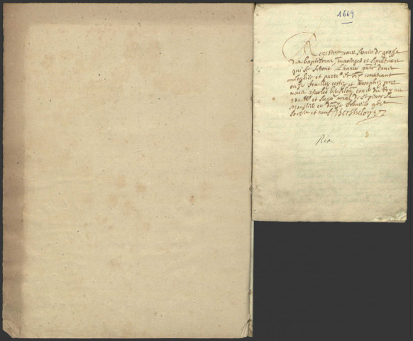 Rix : registres paroissiaux.