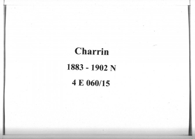 Charrin : actes d'état civil (naissances).