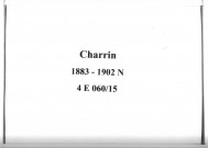 Charrin : actes d'état civil (naissances).