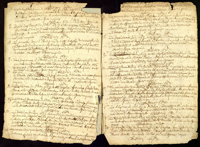 Montigny-en-Morvan : registres paroissiaux.