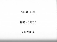 Saint-Éloi : actes d'état civil (naissances).