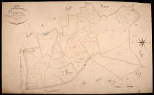 Toury-Lurcy, cadastre ancien : plan parcellaire de la section B dite de Lurcy-sur-Abron, feuille 3