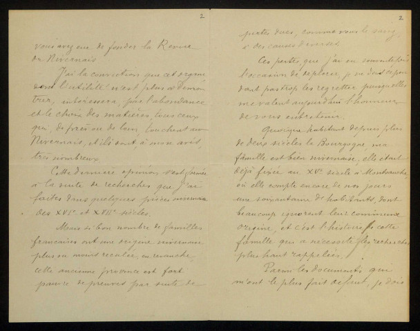 PARTHIOT (Jules), folkloriste à Dijon : 7 lettres, manuscrit.