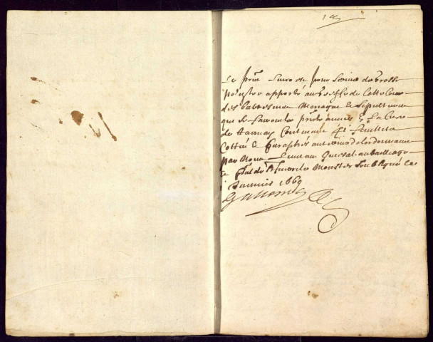 Tannay : registres paroissiaux.