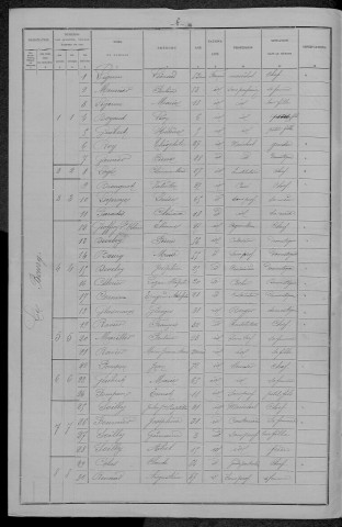 Saint-Agnan : recensement de 1896
