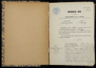 Isenay : actes d'état civil.