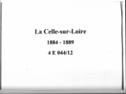 Celle-sur-Loire (la) : actes d'état civil.