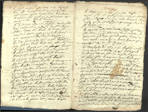 Saint-Honoré-les-Bains : registres paroissiaux.