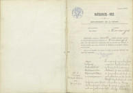 Tronsanges : actes d'état civil.