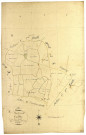 Diennes-Aubigny, cadastre ancien : plan parcellaire de la section D dite du Taillis, feuille 2
