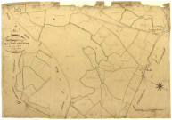 Diennes-Aubigny, cadastre ancien : plan parcellaire de la section I dite d'Avril-les-Loups, feuille 2