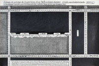 Schéma principe, front montant 30°, vue en plan, n°1.