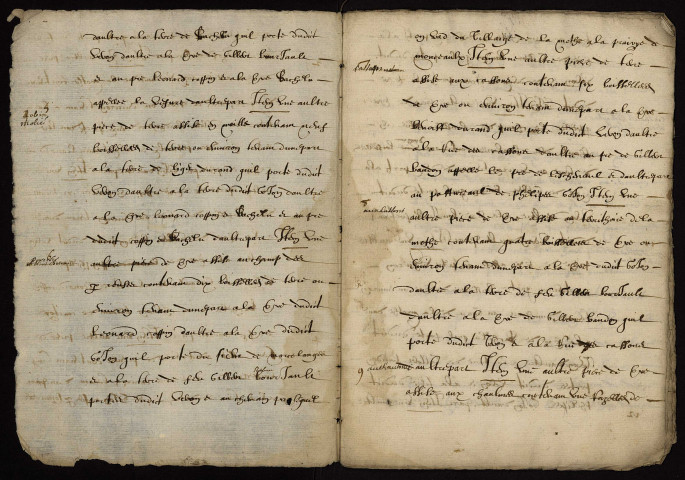 Fief de Lamenay-sur-Loire : collation lacunaire du terrier de 1576.