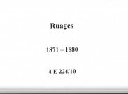 Ruages : actes d'état civil.