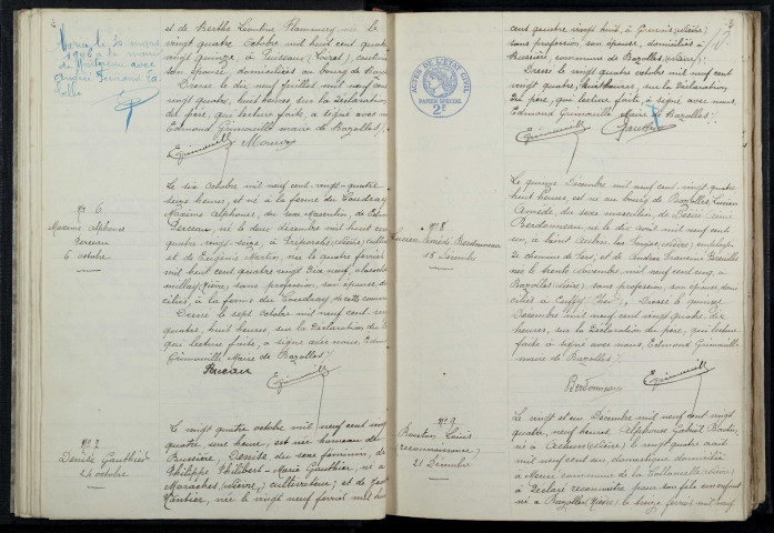 Bazolles : actes d'état civil.