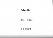 Murlin : actes d'état civil.