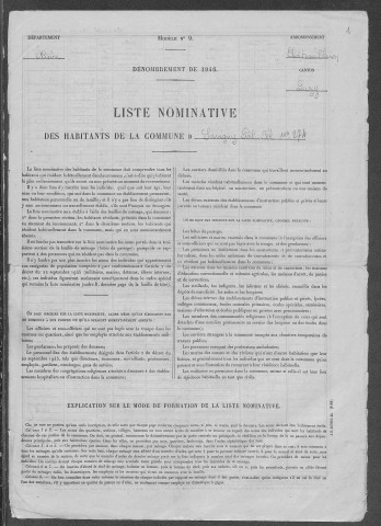 Savigny-Poil-Fol : recensement de 1946