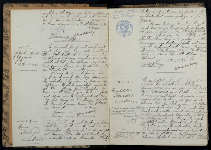 Saint-Hilaire-en-Morvan : actes d'état civil.