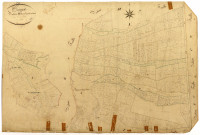 Cosne-sur-Loire, cadastre ancien : plan parcellaire de la section H dite du Port à la Dame, feuille 3