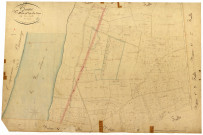 Cosne-sur-Loire, cadastre ancien : plan parcellaire de la section H dite du Port à la Dame, feuille 2