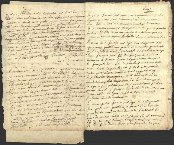 Montenoison : registres paroissiaux.