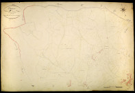 Ouroux-en-Morvan, cadastre ancien : plan parcellaire de la section D dite de Vizaine, feuille 1