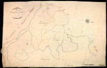 Saint-Péreuse, cadastre ancien : plan parcellaire de la section C dite de Saulières, feuille 5