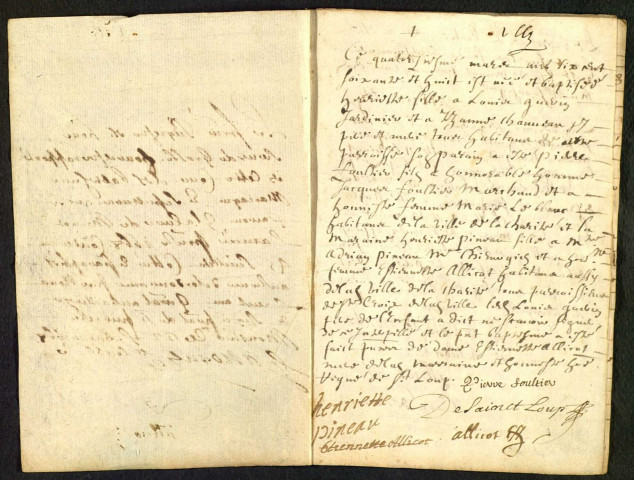 La Marche (Munot) : registres paroissiaux.