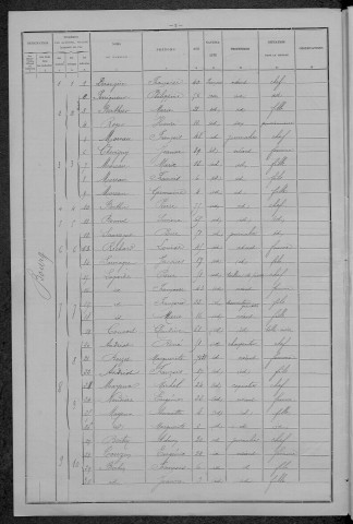 Larochemillay : recensement de 1896