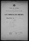 Nevers, Quartier de la Barre, 16e section : recensement de 1931