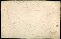 Montreuillon, cadastre ancien : plan parcellaire de la section E dite de la Grignon, feuille 1