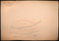 Tresnay, cadastre ancien : plan parcellaire de la section B dite du Bourg, feuilles 5 et 6, annexe