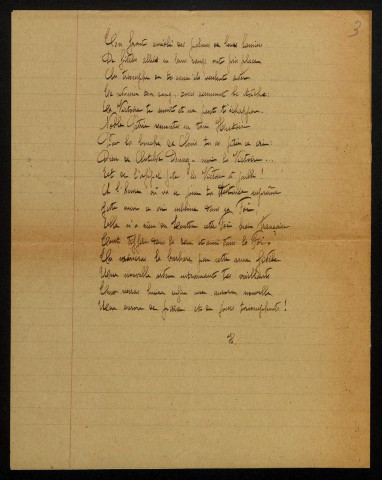 THOMAS (Hélène), à Dornes (Nièvre) : 1 lettre, manuscrit.