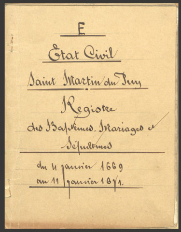 Saint-Martin-du-Puy : registres paroissiaux.