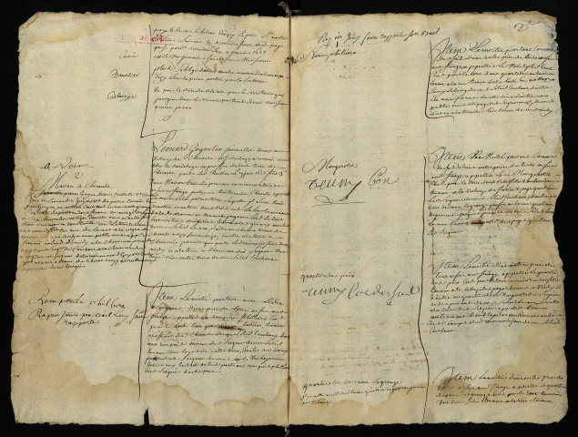 Extrait du terrier de la terre, justice et seigneurie de Chérault à Azy.