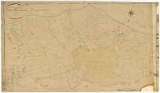 Lucenay-lès-Aix, cadastre ancien : plan parcellaire de la section B dite du Mouroux, feuille 1