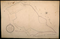 Sainte-Colombe-des-Bois, cadastre ancien : plan parcellaire de la section D dite de Sainte-Colombe, feuille 2