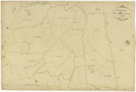 Limanton, cadastre ancien : plan parcellaire de la section D dite de Bardy, feuille 3