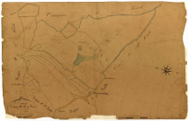 Druy-Parigny, cadastre ancien : plan parcellaire de la section B dite du Bourg, feuille 1