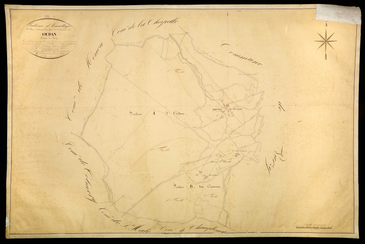 Oudan, cadastre ancien : tableau d'assemblage