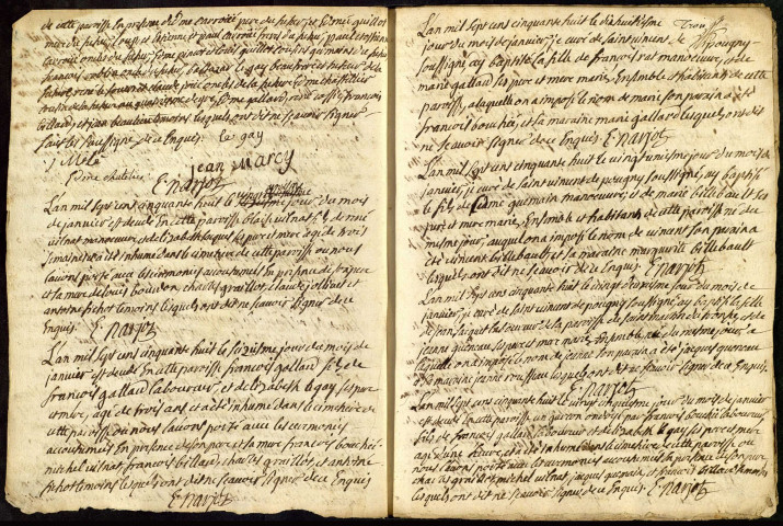 Pougny : registres paroissiaux.